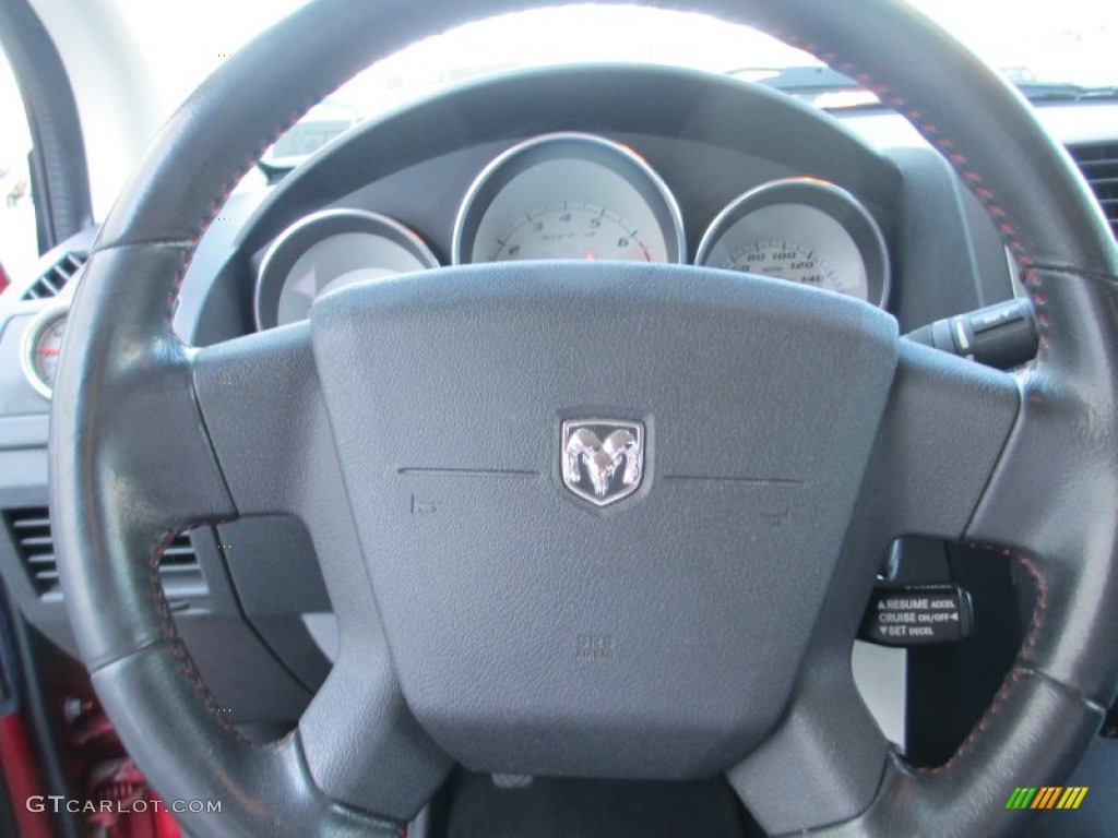 2008 Caliber SRT4 - Inferno Red Crystal Pearl / Dark Slate Gray photo #19