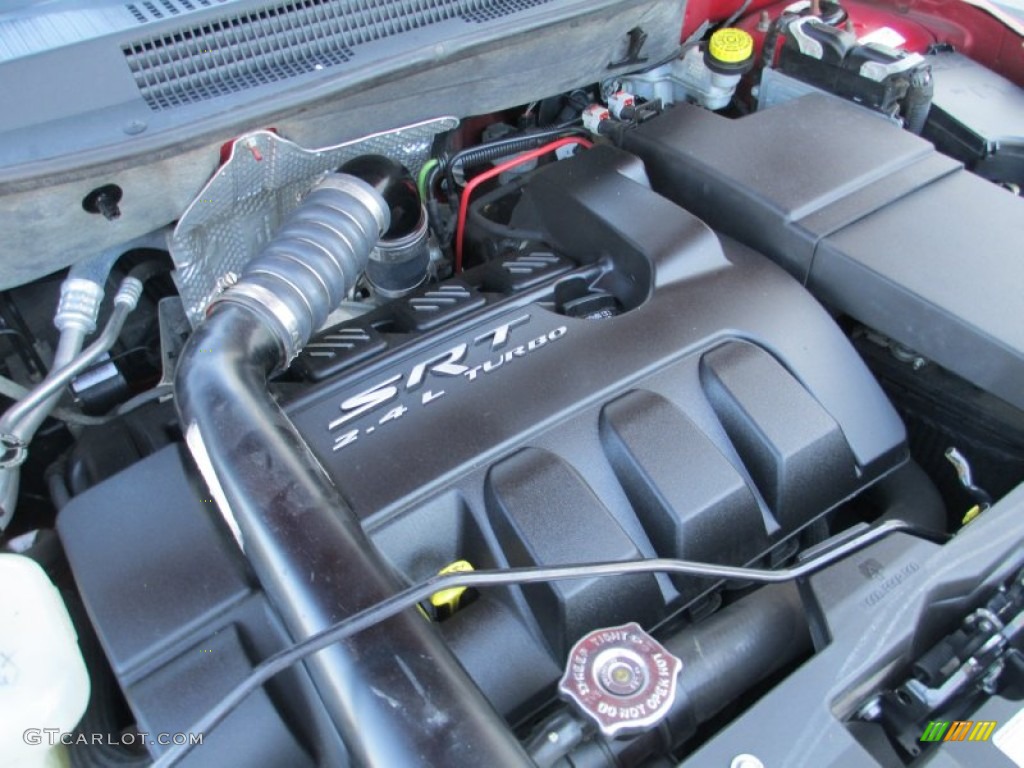 2008 Caliber SRT4 - Inferno Red Crystal Pearl / Dark Slate Gray photo #28