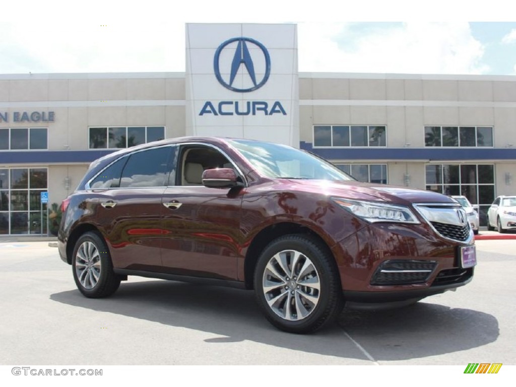 2014 MDX Technology - Dark Cherry Pearl / Parchment photo #1