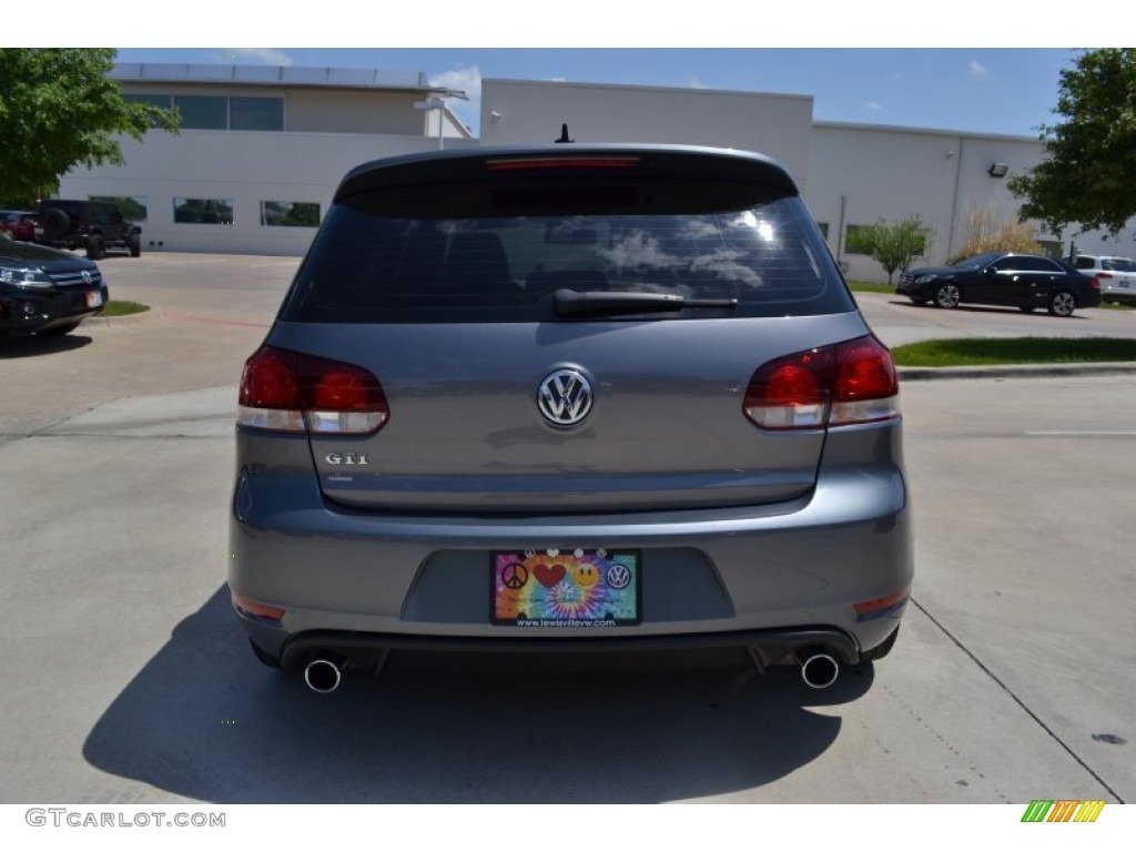 2010 GTI 4 Door - United Gray Metallic / Interlagos Plaid Cloth photo #4