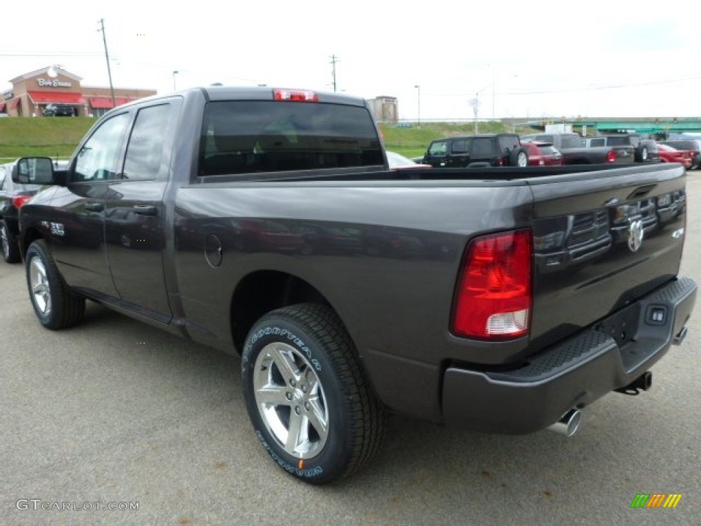 2014 1500 Express Quad Cab 4x4 - Granite Crystal Metallic / Black/Diesel Gray photo #3