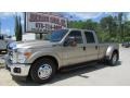 2013 Pale Adobe Metallic Ford F350 Super Duty XLT Crew Cab Dually  photo #2