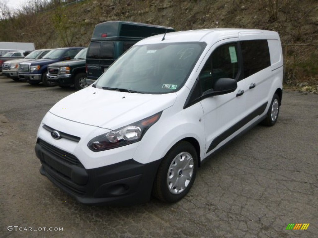Frozen White 2014 Ford Transit Connect XL Van Exterior Photo #92877766