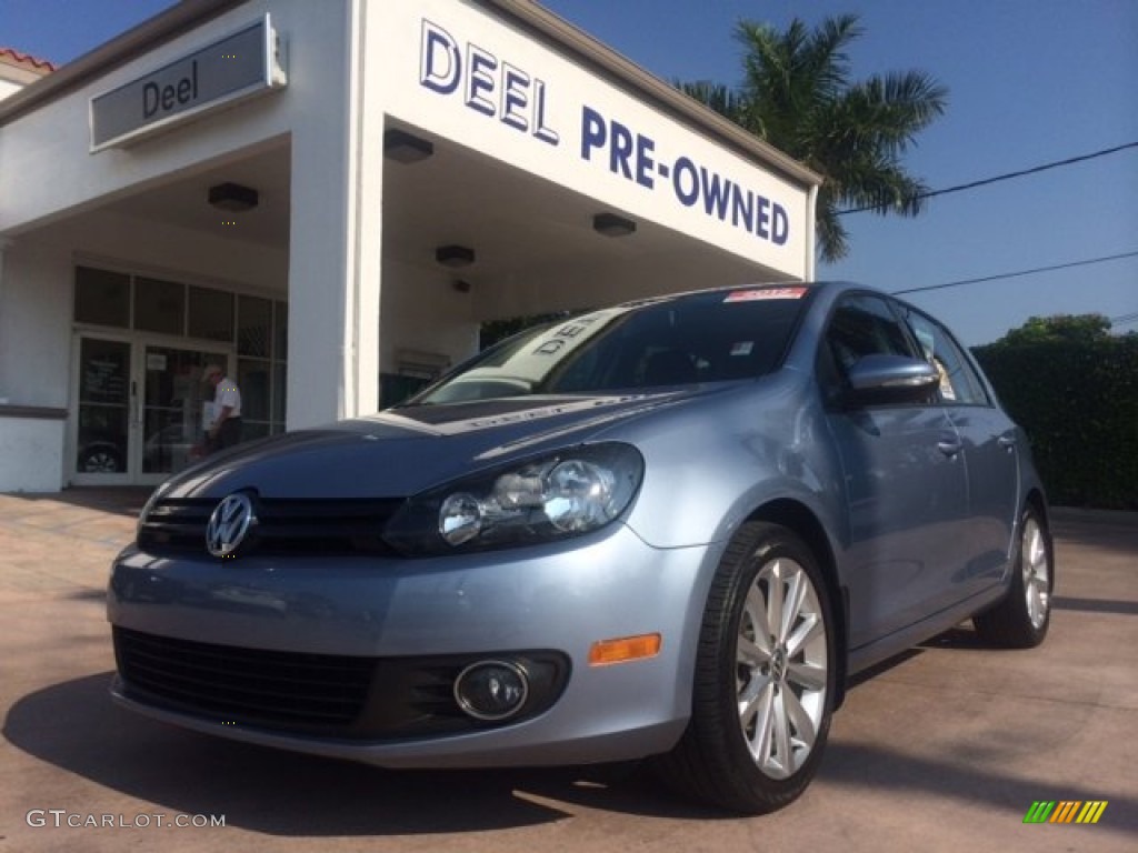 2012 Golf 4 Door TDI - Shark Blue Metallic / Titan Black photo #1