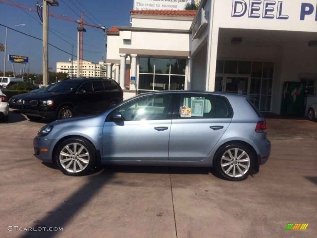 2012 Golf 4 Door TDI - Shark Blue Metallic / Titan Black photo #2