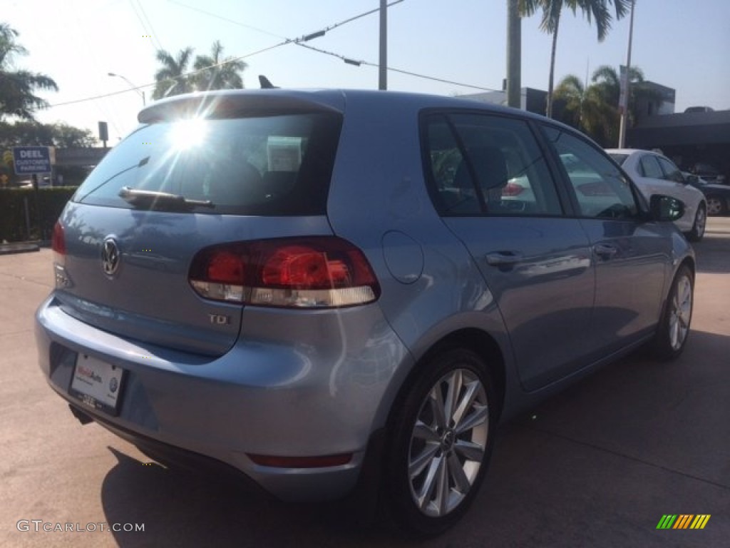 2012 Golf 4 Door TDI - Shark Blue Metallic / Titan Black photo #5