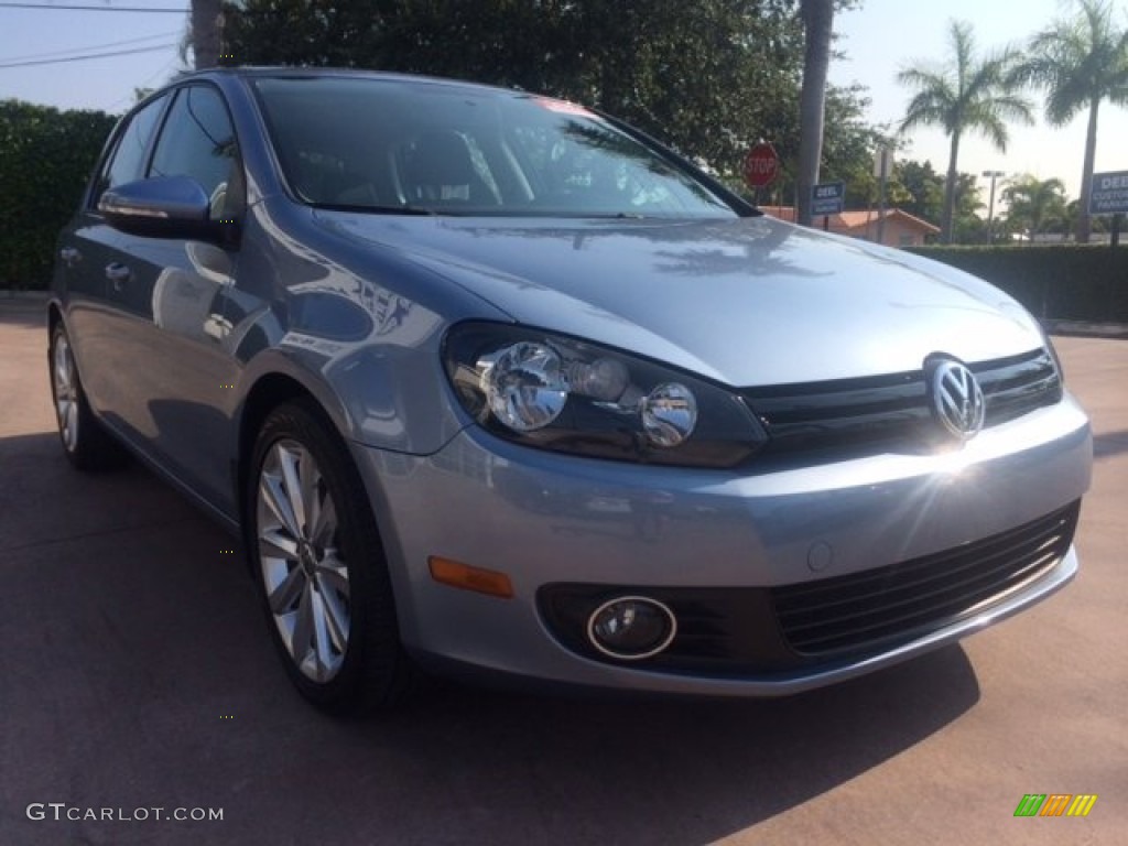 2012 Golf 4 Door TDI - Shark Blue Metallic / Titan Black photo #7