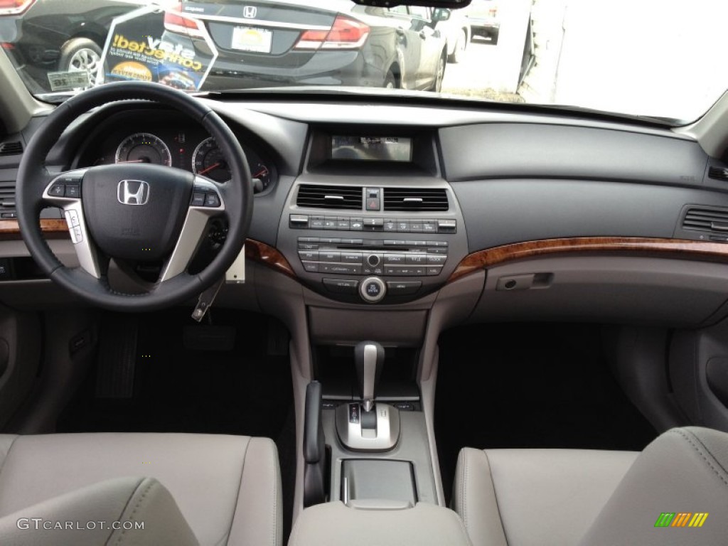 2011 Accord EX-L V6 Sedan - Alabaster Silver Metallic / Gray photo #13