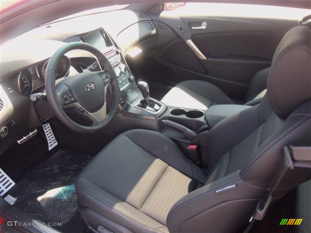 2014 Genesis Coupe 3.8L Ultimate - Tsukuba Red / Ultimate Black Leather photo #6