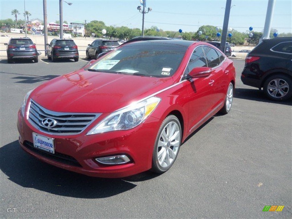 2014 Azera Limited Sedan - Venetian Red Pearl / Camel photo #1