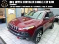 2014 Deep Cherry Red Crystal Pearl Jeep Cherokee Trailhawk 4x4  photo #1