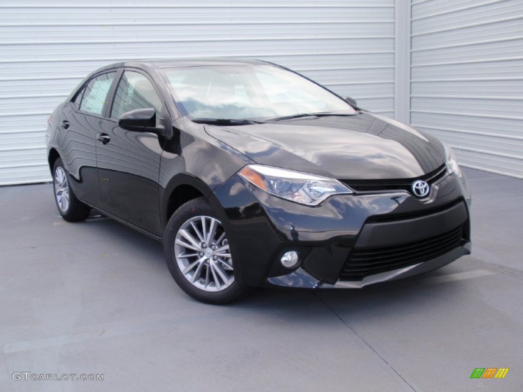 2014 Corolla LE - Black Sand Pearl / Ivory photo #1