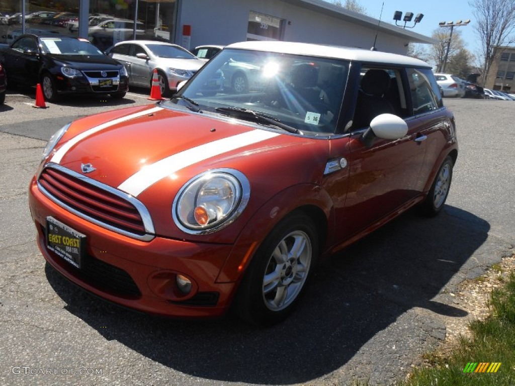 2011 Cooper Hardtop - Spice Orange Metallic / Carbon Black photo #3
