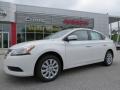 2014 Aspen White Nissan Sentra SV  photo #1