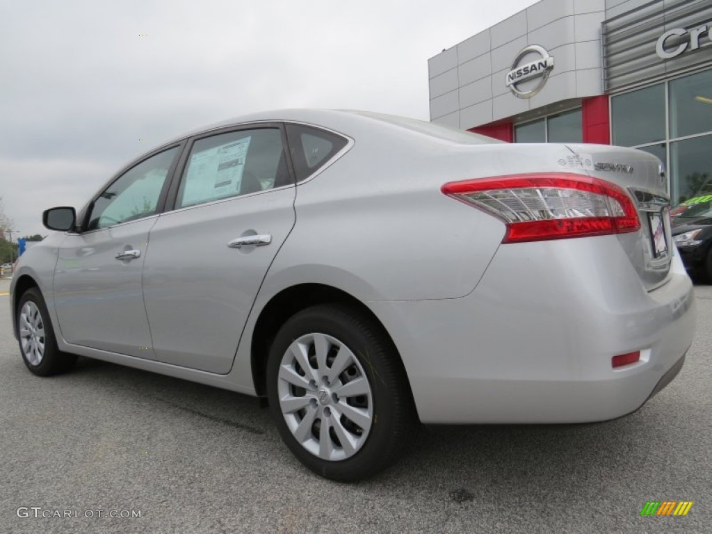 2014 Sentra S - Brilliant Silver / Charcoal photo #3