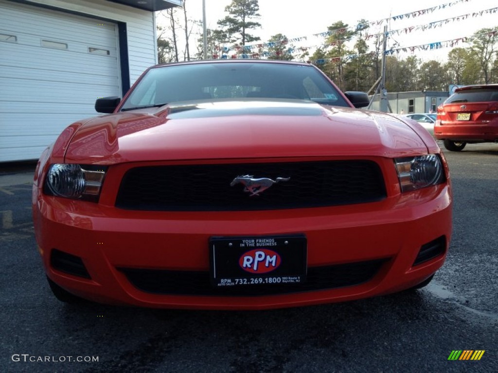 2012 Mustang V6 Convertible - Race Red / Charcoal Black photo #4