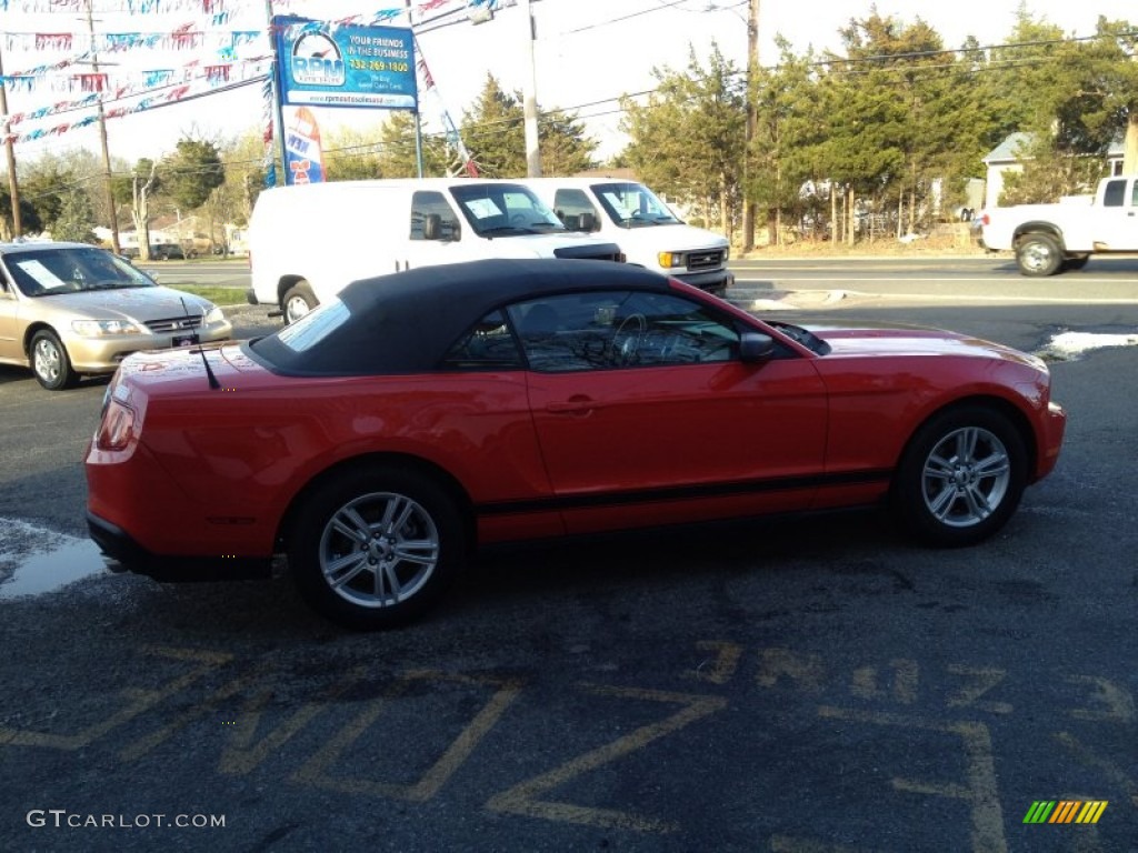 2012 Mustang V6 Convertible - Race Red / Charcoal Black photo #8