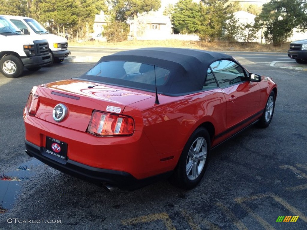 2012 Mustang V6 Convertible - Race Red / Charcoal Black photo #9