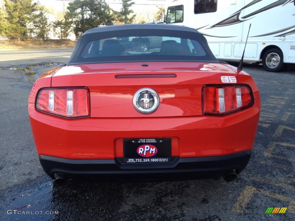2012 Mustang V6 Convertible - Race Red / Charcoal Black photo #10