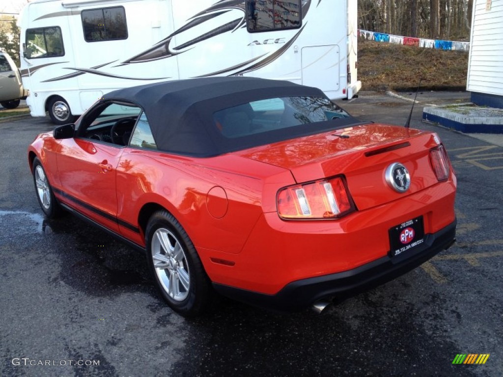 2012 Mustang V6 Convertible - Race Red / Charcoal Black photo #11