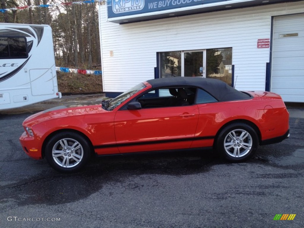 2012 Mustang V6 Convertible - Race Red / Charcoal Black photo #13