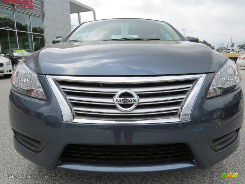 2014 Sentra SV - Graphite Blue / Charcoal photo #8