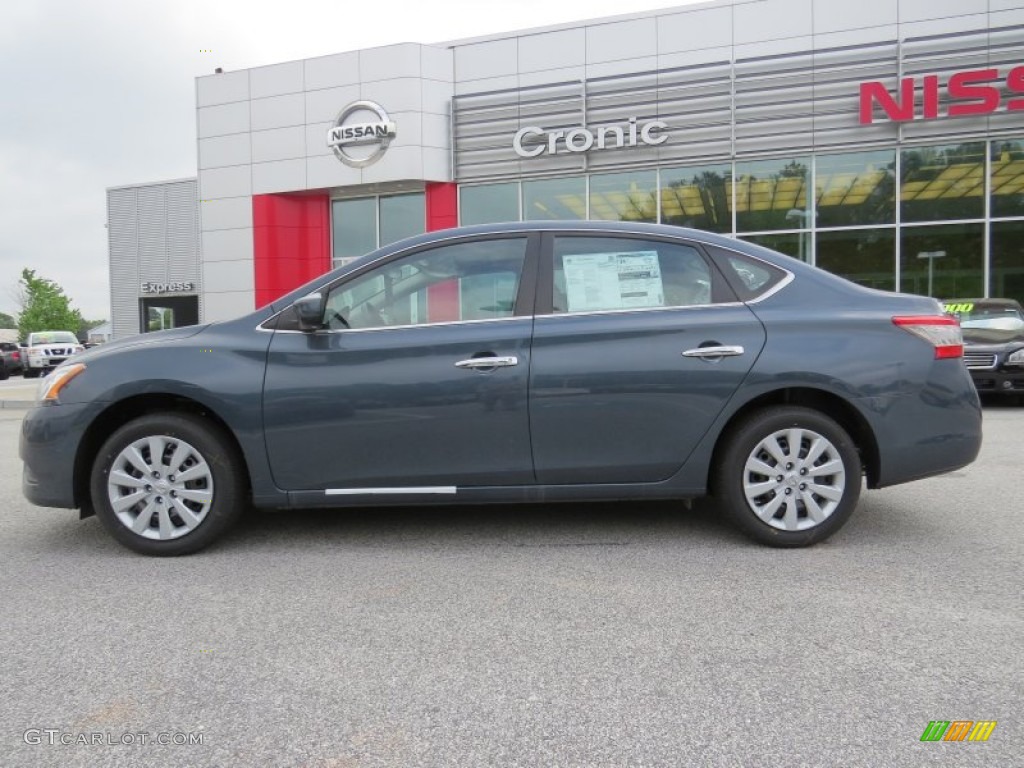 2014 Sentra SV - Graphite Blue / Charcoal photo #2