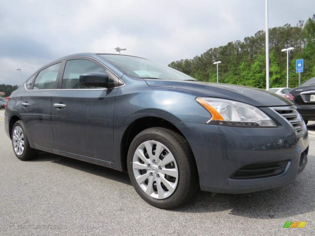 2014 Sentra SV - Graphite Blue / Charcoal photo #7