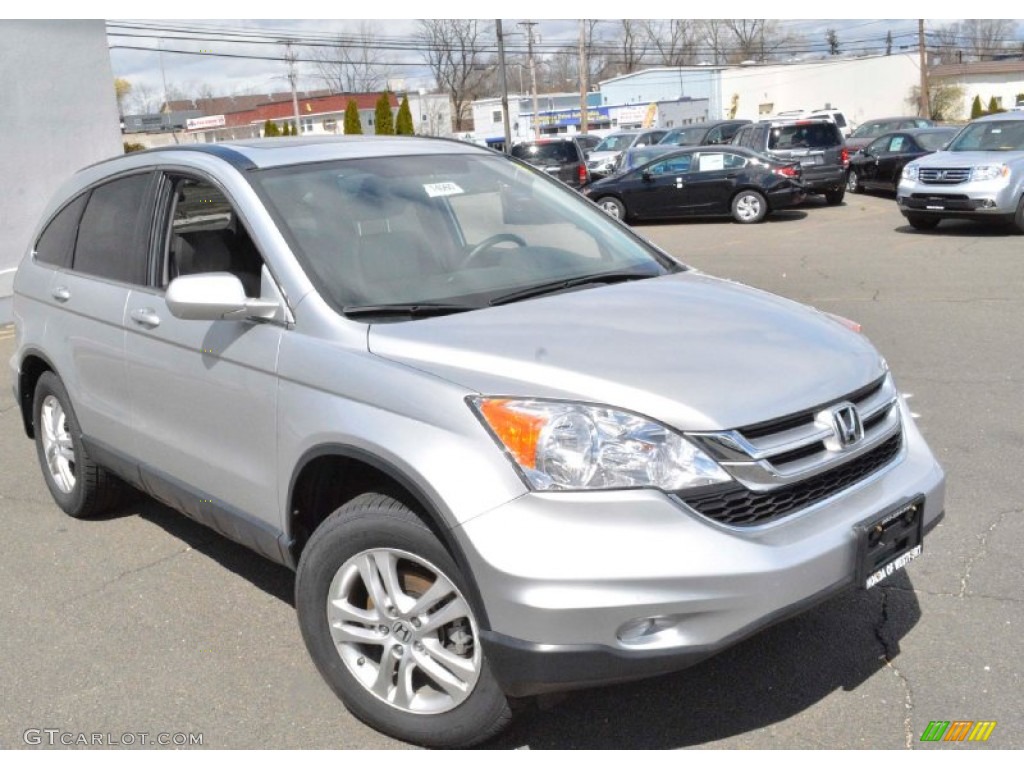 2011 CR-V EX-L 4WD - Alabaster Silver Metallic / Gray photo #3