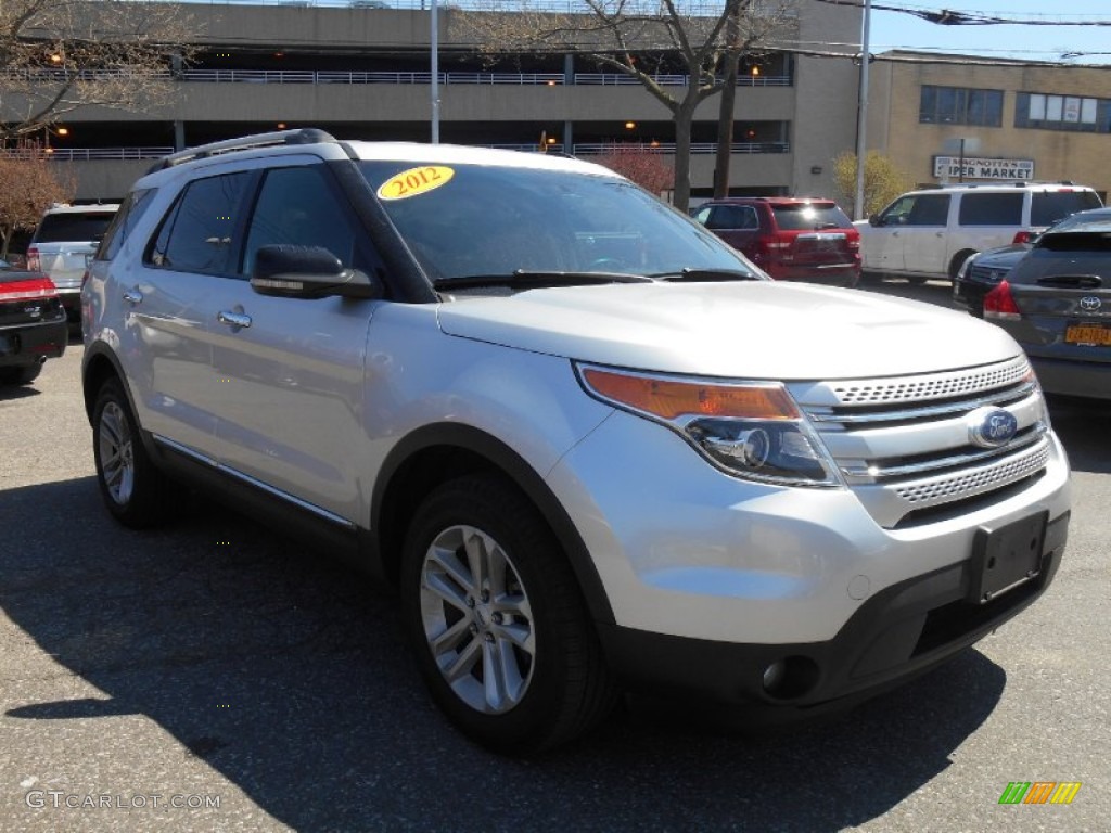 2012 Explorer XLT 4WD - Ingot Silver Metallic / Charcoal Black photo #1