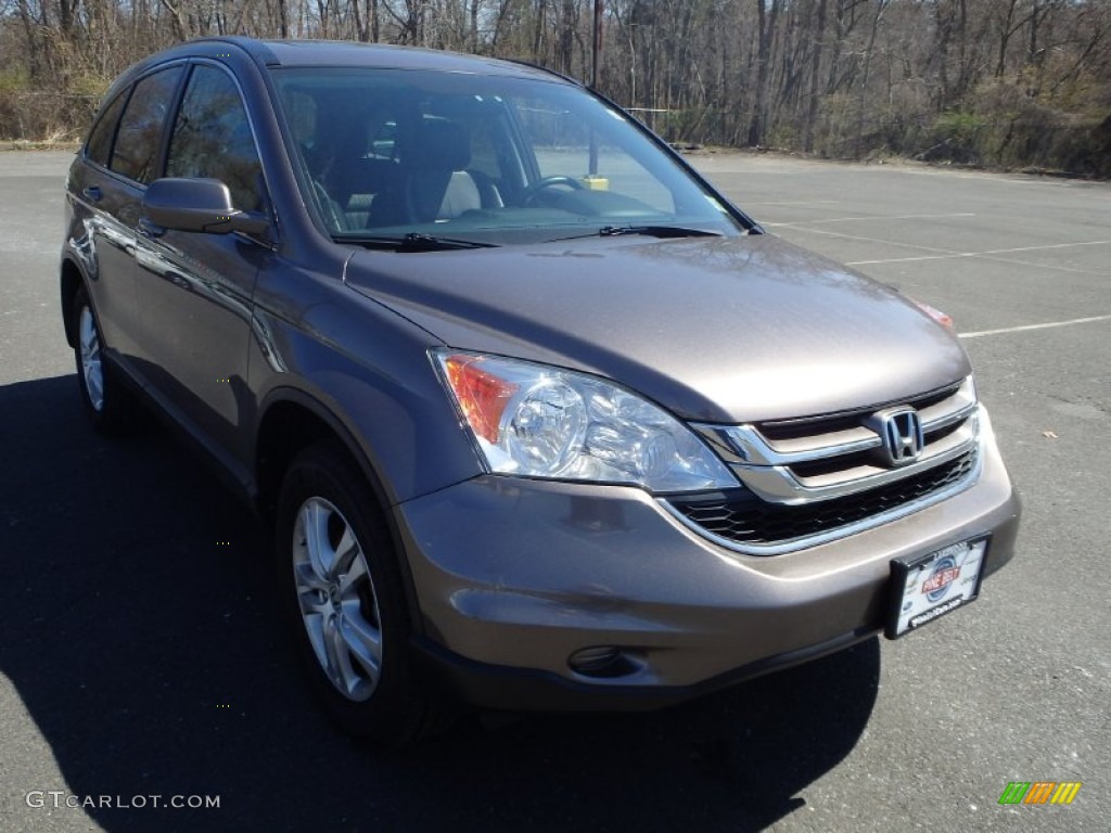 2011 CR-V EX-L 4WD - Urban Titanium Metallic / Black photo #3