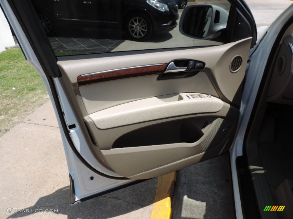 2014 Audi Q7 3.0 TFSI quattro Cardamom Beige Door Panel Photo #92901335