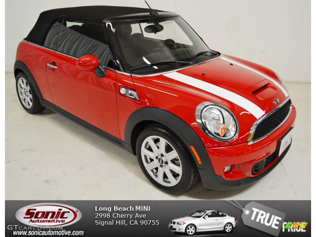 2013 Cooper S Convertible - Chili Red / Carbon Black photo #1