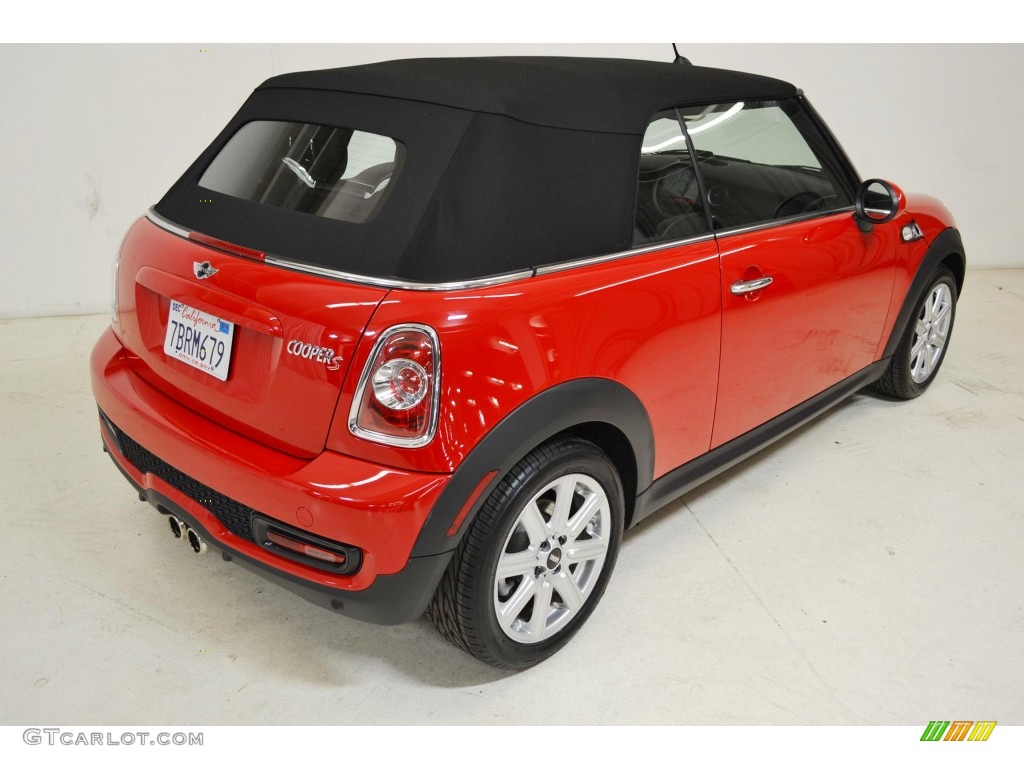 2013 Cooper S Convertible - Chili Red / Carbon Black photo #5