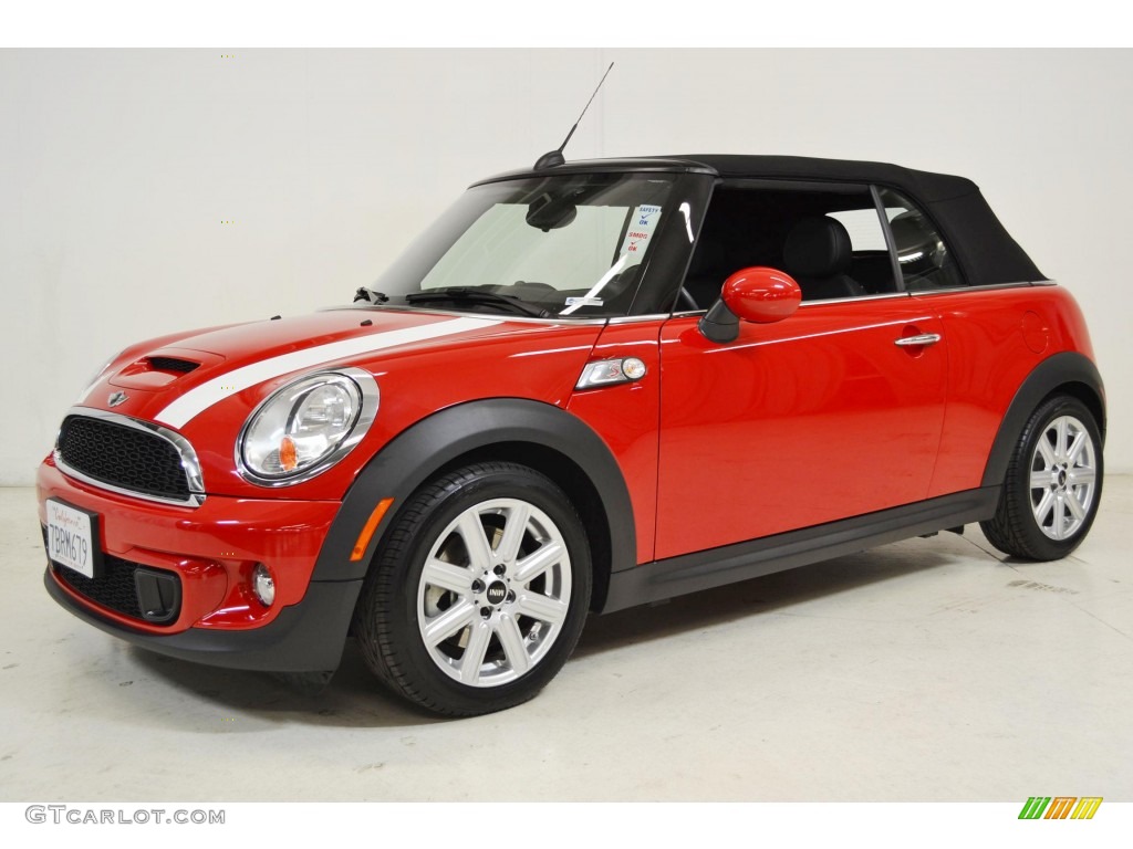 2013 Cooper S Convertible - Chili Red / Carbon Black photo #10