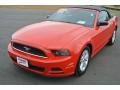 2014 Race Red Ford Mustang V6 Convertible  photo #2