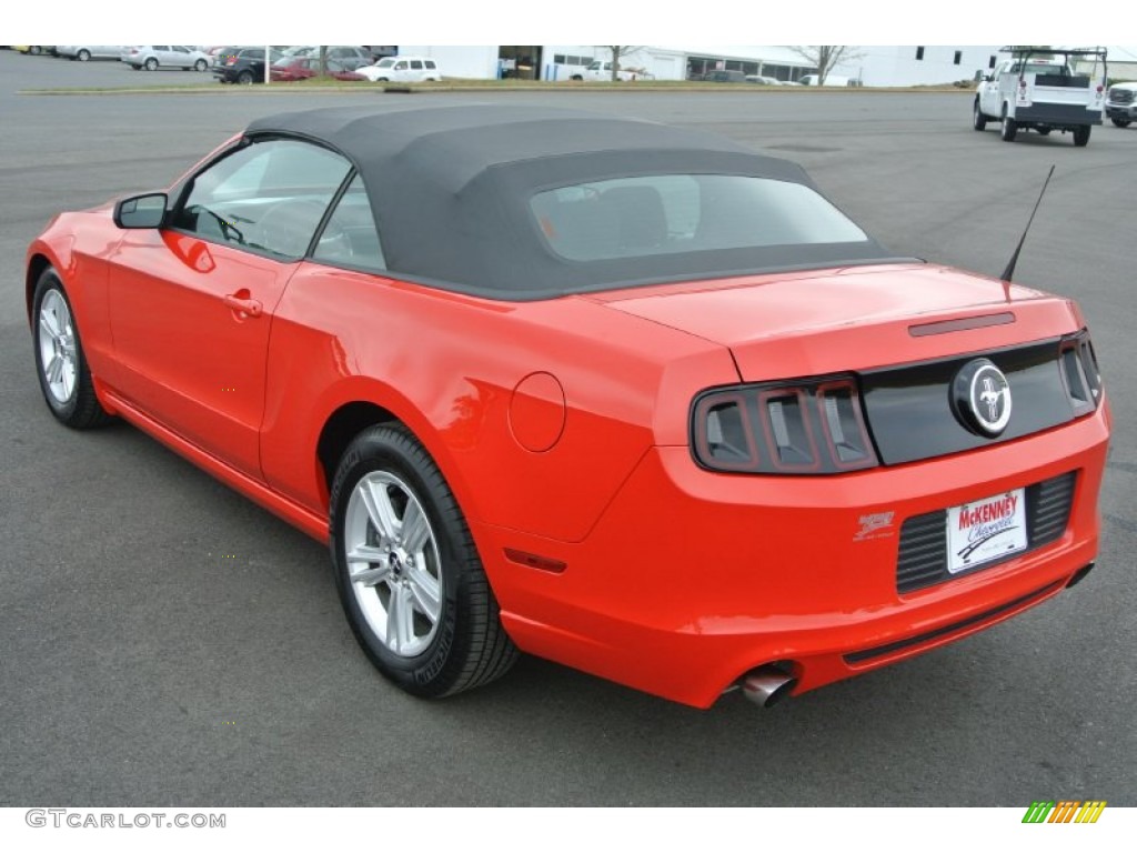 2014 Mustang V6 Convertible - Race Red / Charcoal Black photo #4