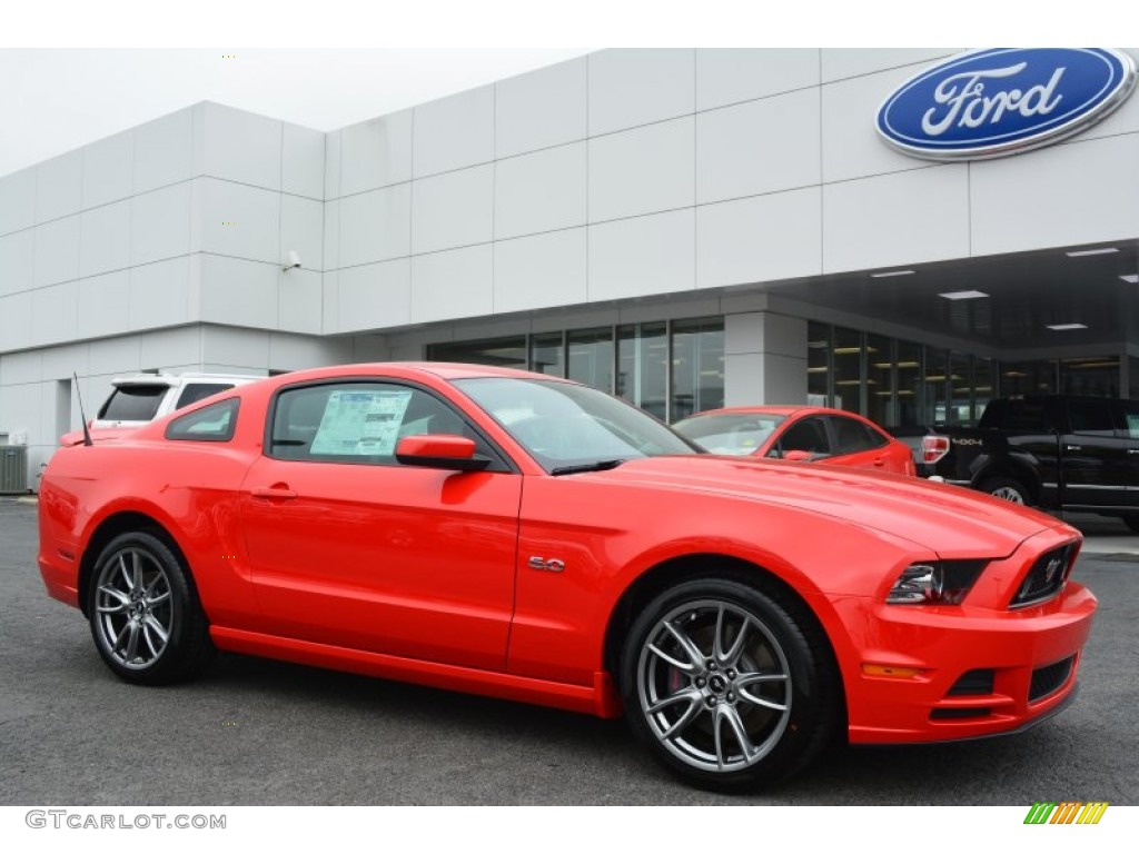 2014 Mustang GT Premium Coupe - Race Red / Charcoal Black photo #1