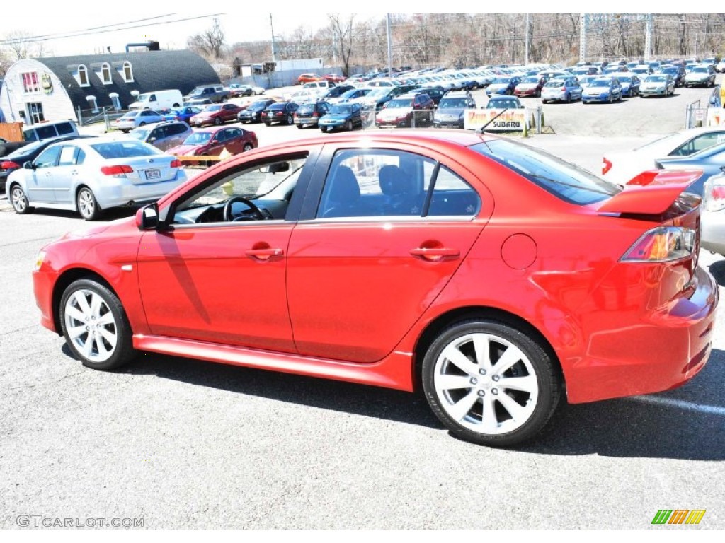 2012 Lancer GT - Rally Red Metallic / Black photo #11