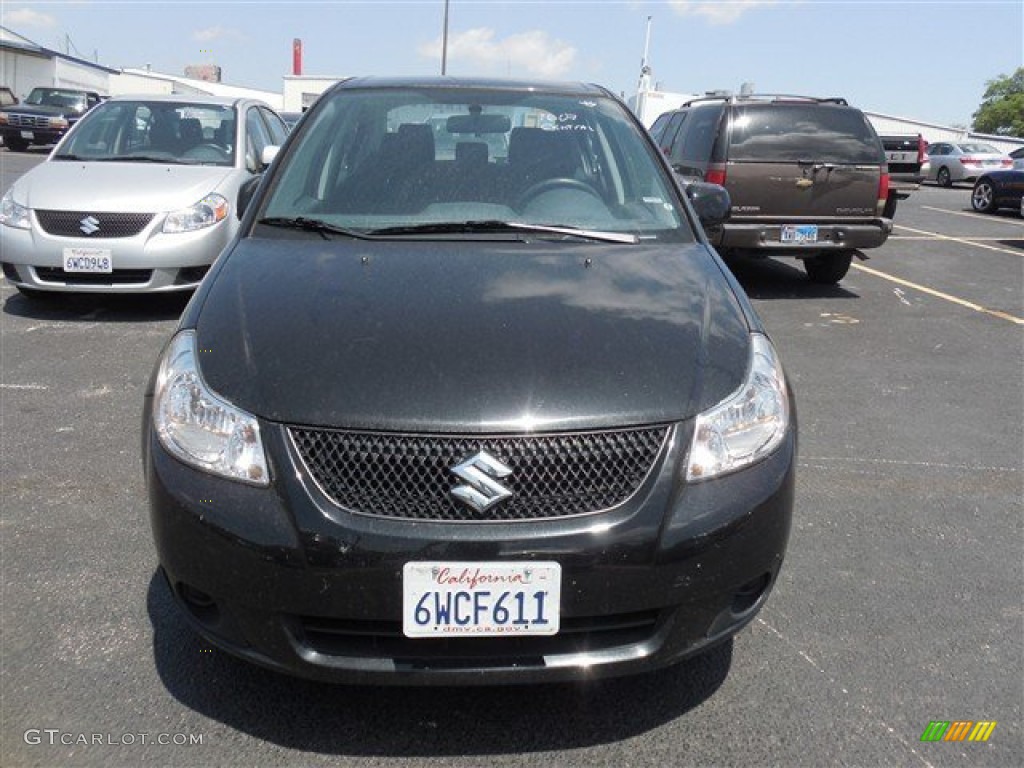 2013 SX4 Sedan LE Popular Package - Super Black Metallic / Black photo #2