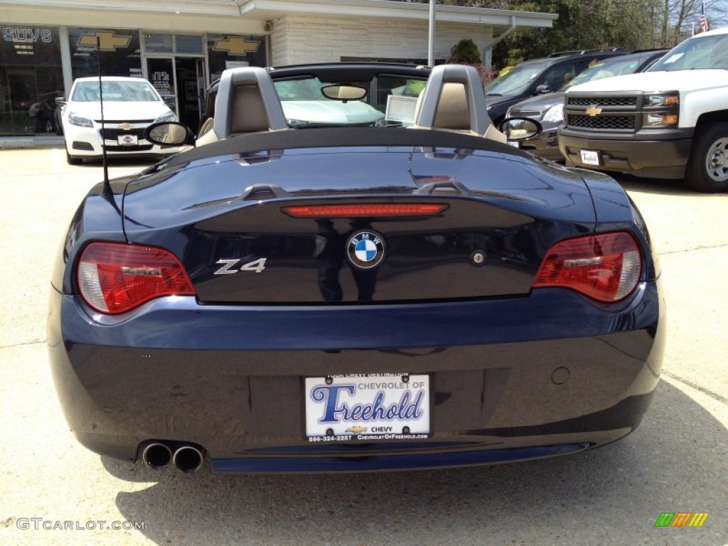 2006 Z4 3.0si Roadster - Monaco Blue Metallic / Beige photo #16