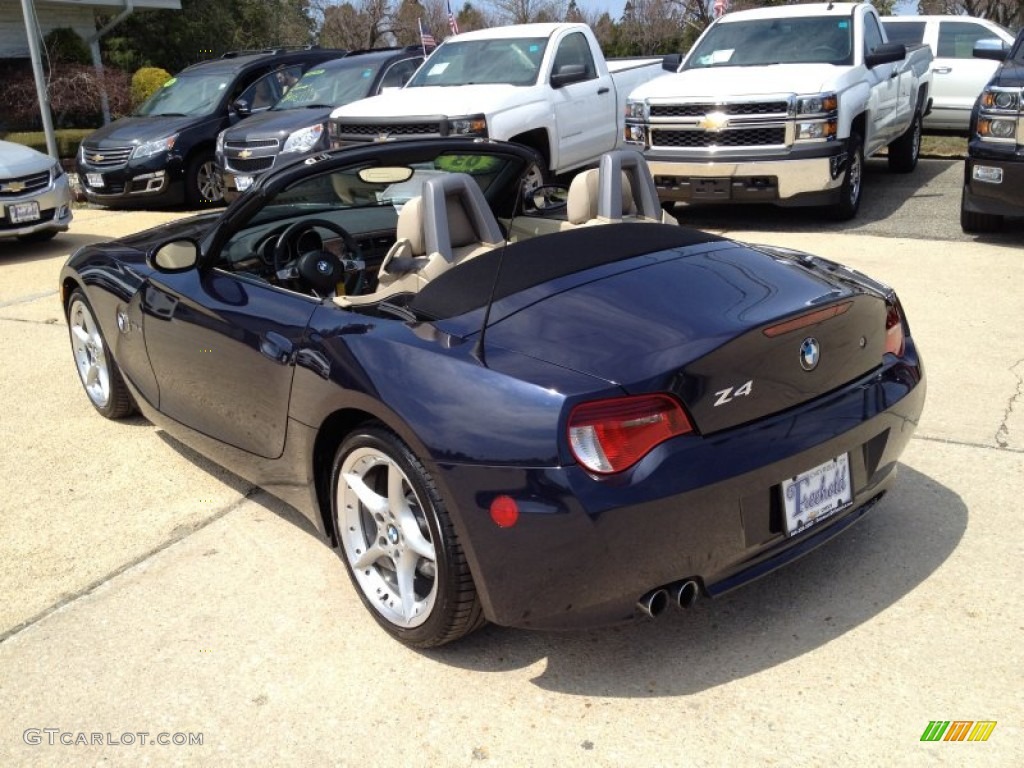 2006 Z4 3.0si Roadster - Monaco Blue Metallic / Beige photo #17