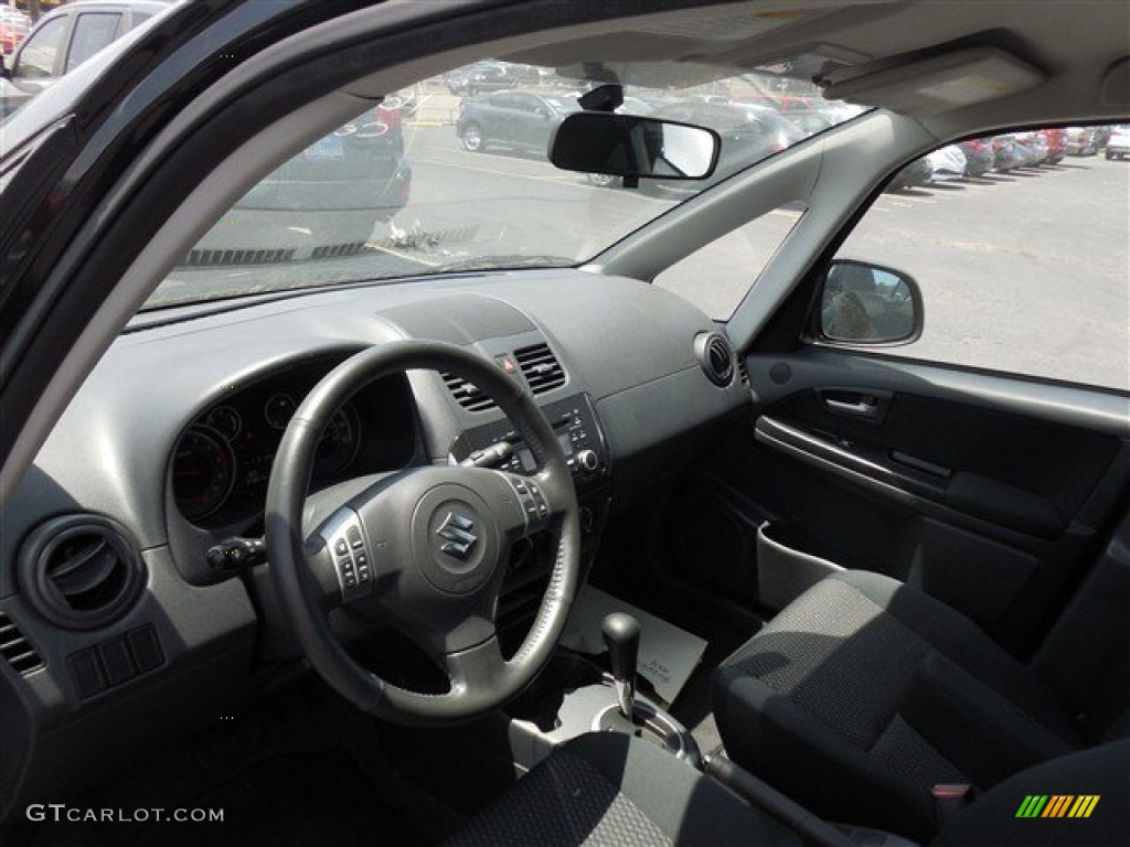 2013 SX4 Sedan LE Popular Package - Super Black Metallic / Black photo #12