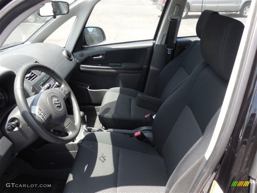 2013 SX4 Sedan LE Popular Package - Super Black Metallic / Black photo #13