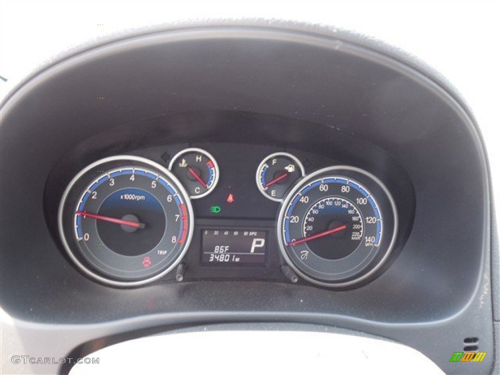 2013 SX4 Sedan LE Popular Package - Super Black Metallic / Black photo #21