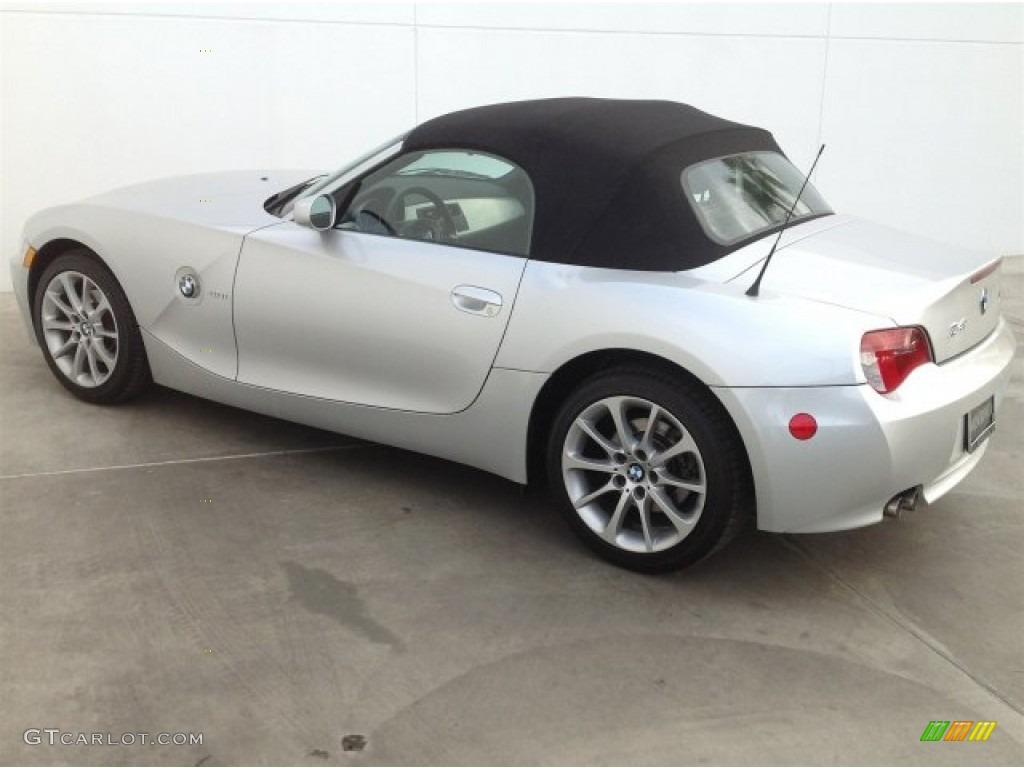 2006 Z4 3.0i Roadster - Titanium Silver Metallic / Black photo #5