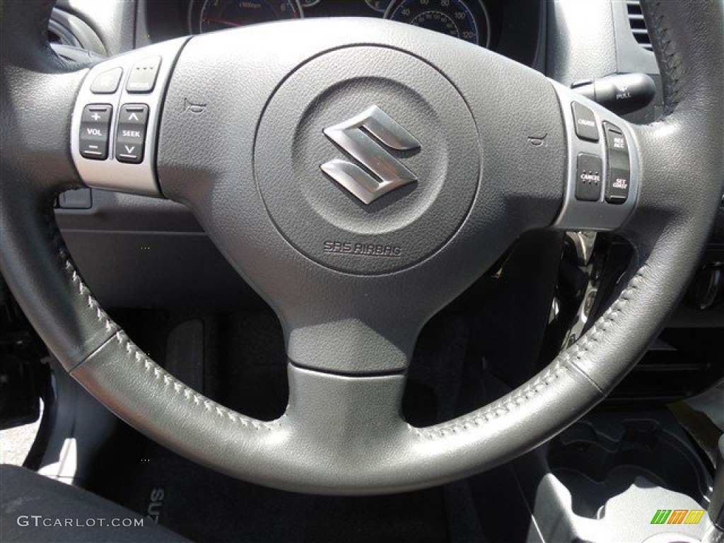 2013 SX4 Sedan LE Popular Package - Super Black Metallic / Black photo #22