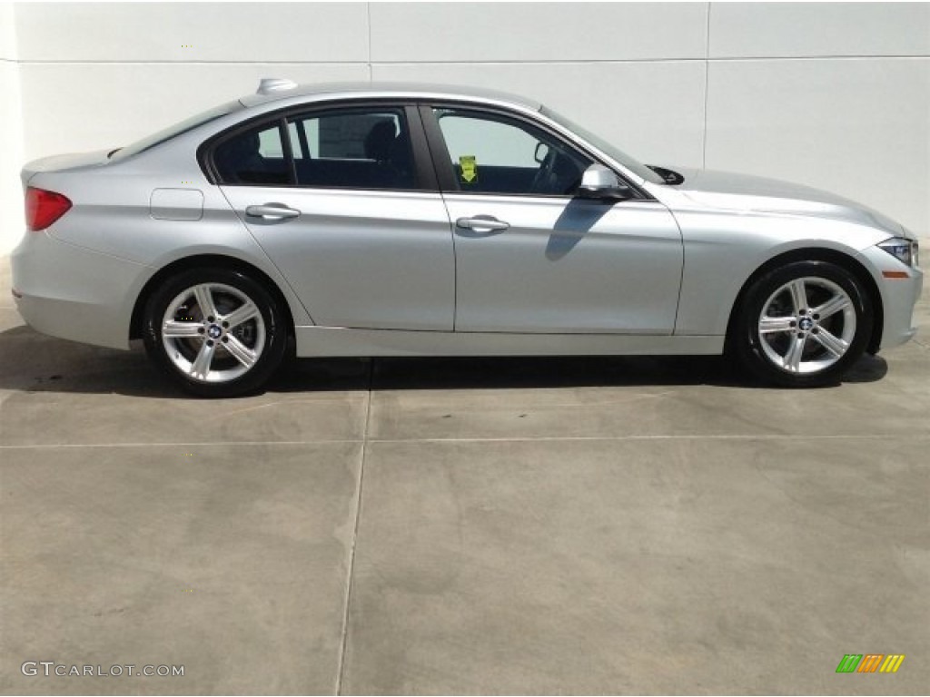 2014 3 Series 328i Sedan - Glacier Silver Metallic / Black photo #2