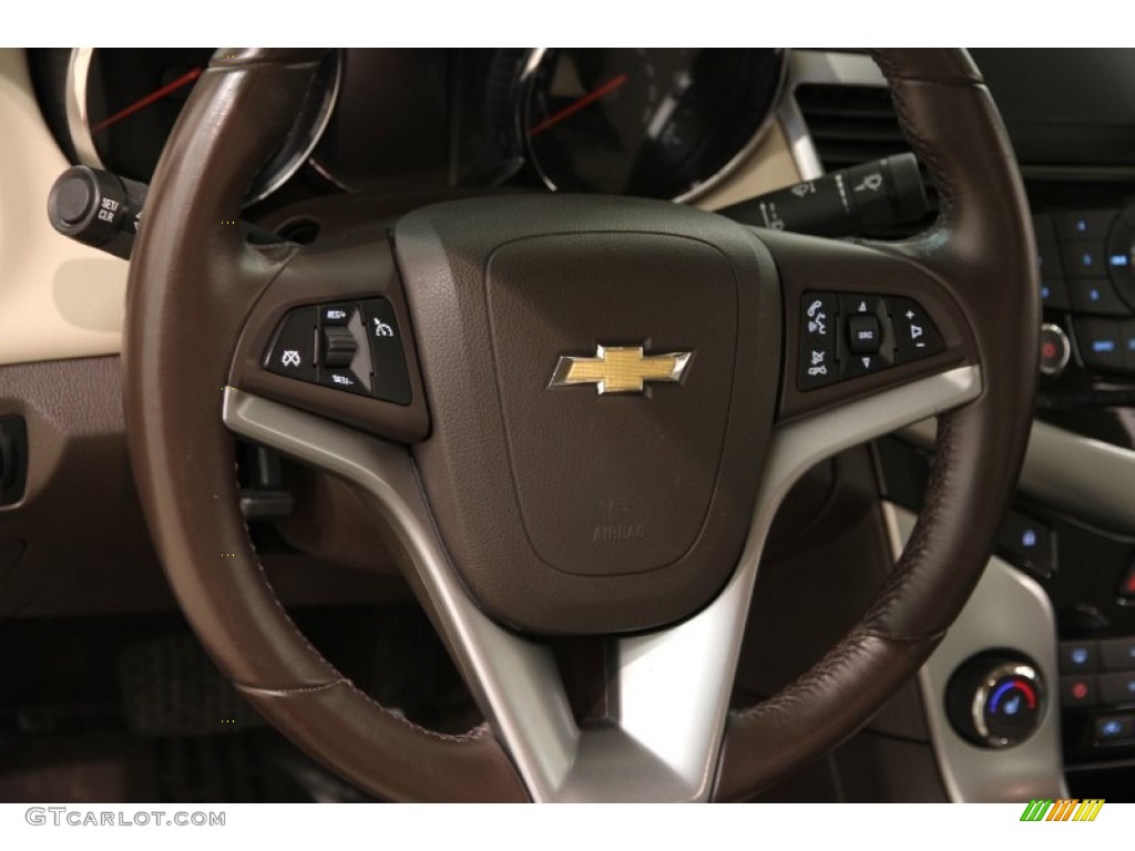 2012 Cruze LTZ - Crystal Red Metallic / Cocoa/Light Neutral photo #6