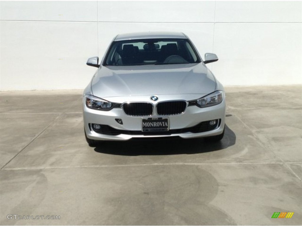 2014 3 Series 328i Sedan - Glacier Silver Metallic / Black photo #3